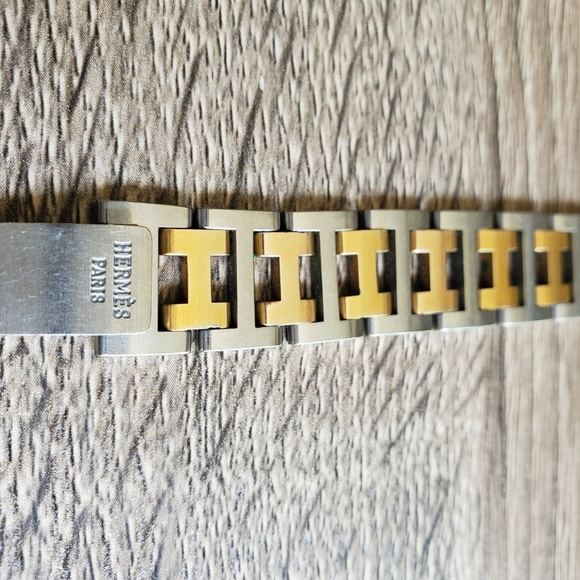 Hermes Vintage Clipper Quartz 2-Tone Ladies Watch